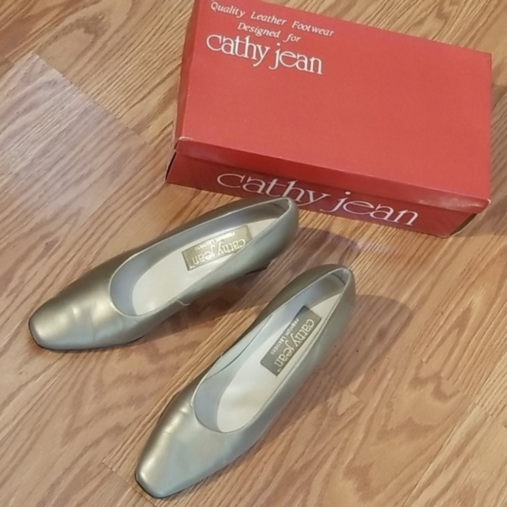Cathy‎ jean heels gold pearl 7 1/2